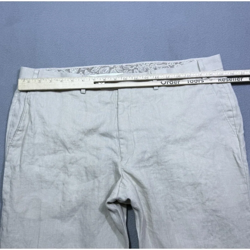 Lauren Ralph Lauren Pants Mens 38x28 Beige Linen Athleisure Normcore Dadcore